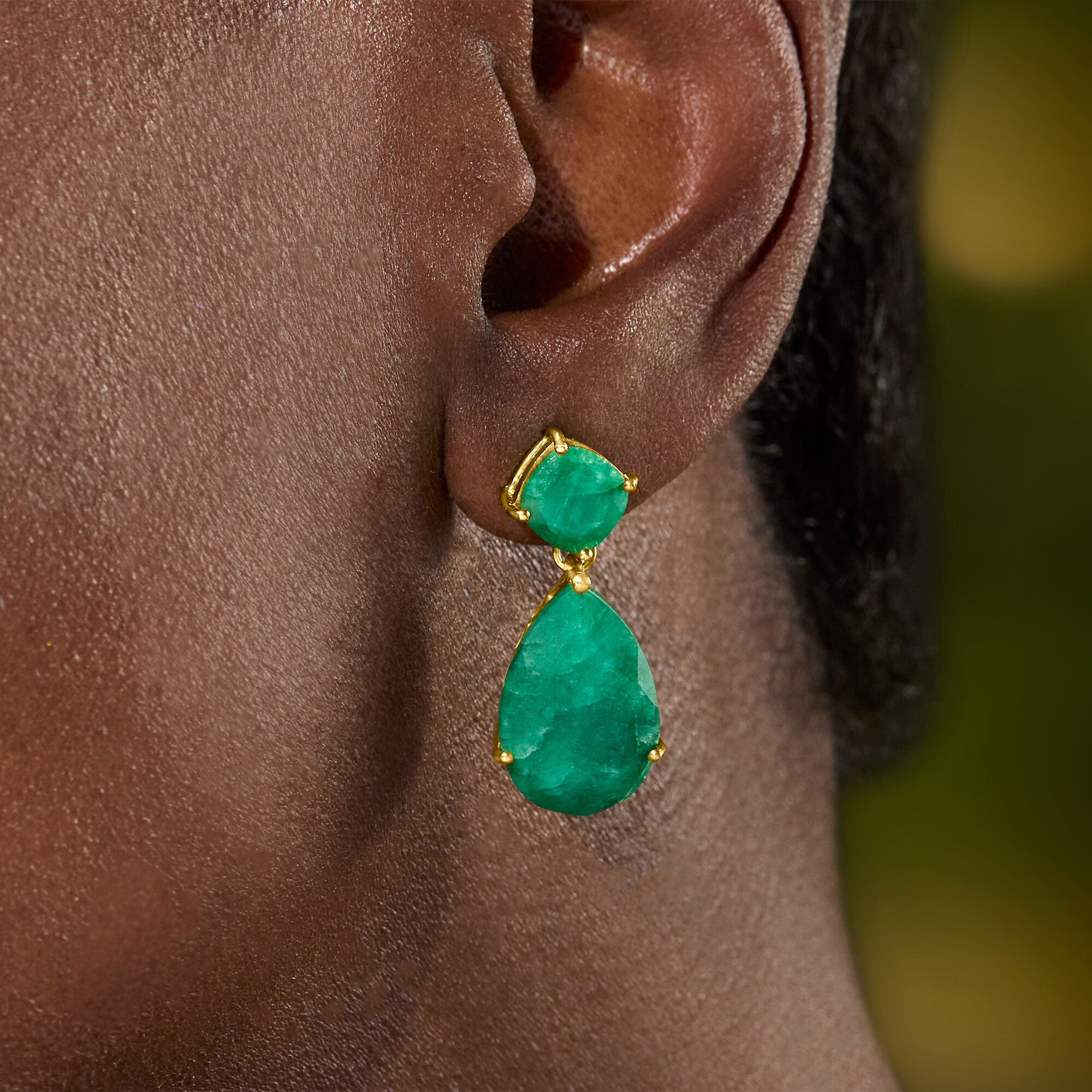 Ross simons emerald earrings hotsell