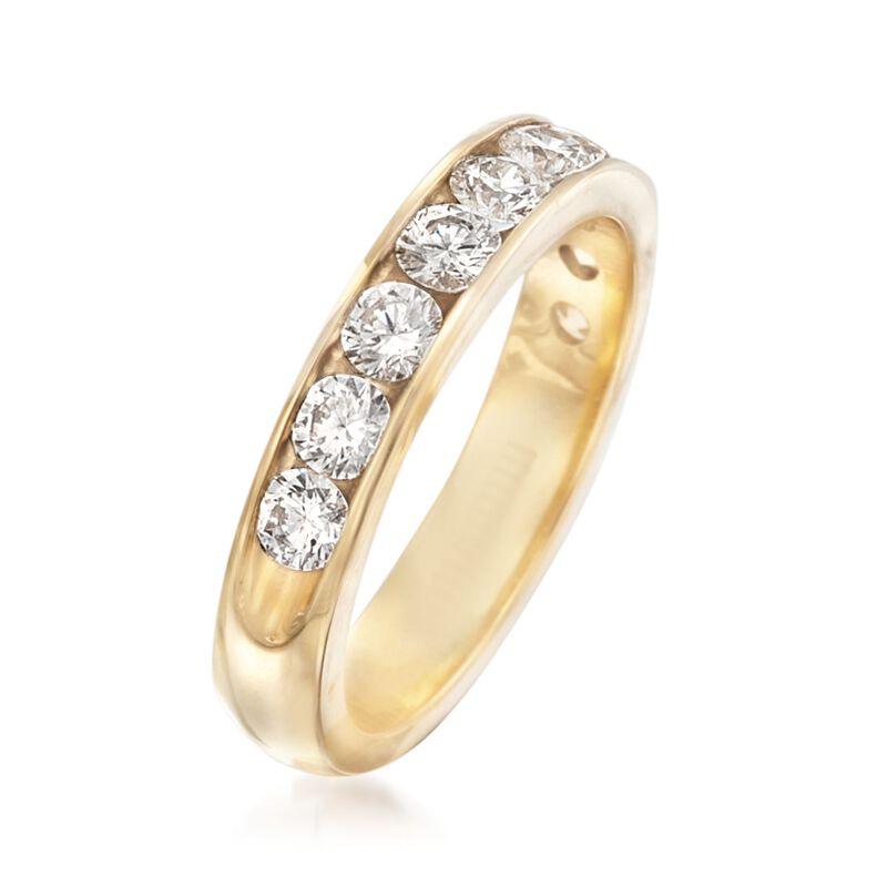 1.00 ct. t.w. Channel-Set Diamond Wedding Ring in 14kt Yellow Gold image number 2