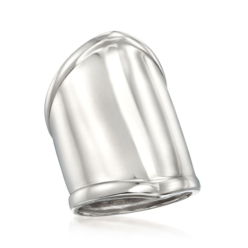 Sterling Silver Wide Polished Ring image number 3