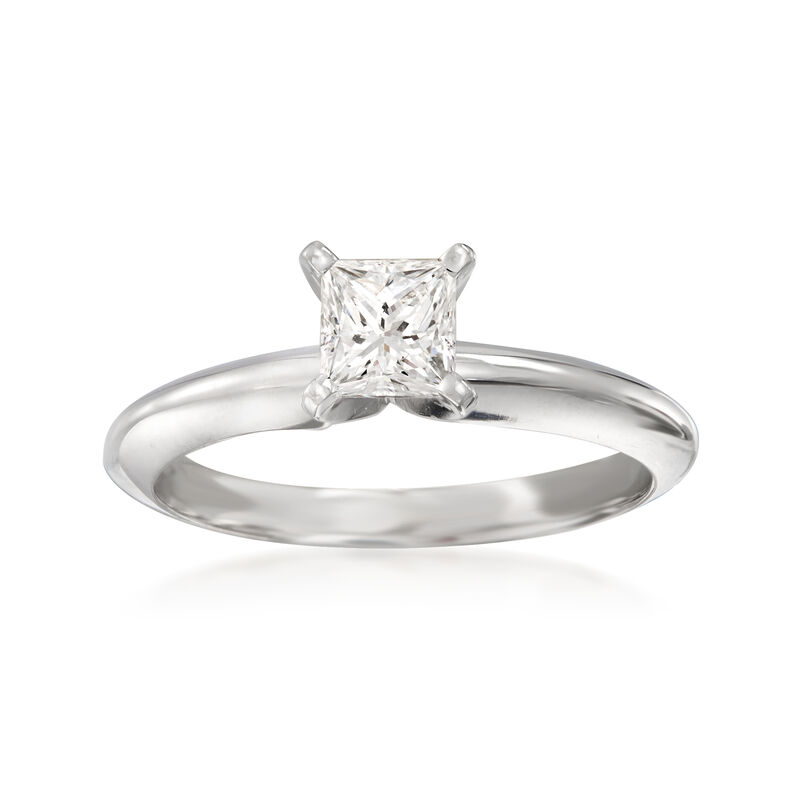 .51 Carat Certified Diamond Solitaire Ring in 14kt White Gold image number 0