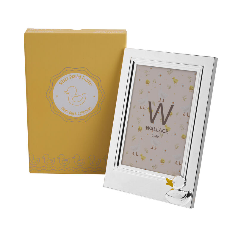 Wallace Baby Duck Silver Plate Picture Frame  image number 3