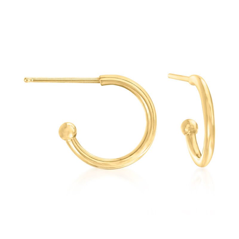 Interchangeable Jewelry Set: 8.00ct. t.w. Multi-Gemstone C-Hoop Drop Earrings in 14kt Yellow Gold image number 6