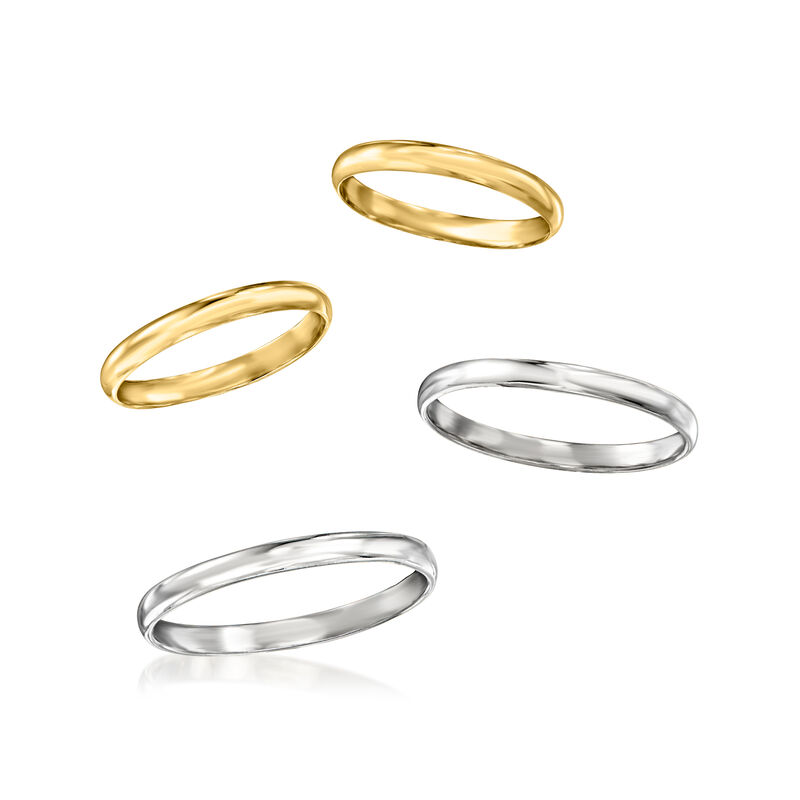 Sterling Silver and 14kt Yellow Gold Jewelry Set: Four Rings  image number 3
