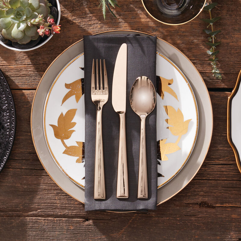Lenox "Colebrook" Champagne 5-pc. 18/10 Stainless Steel Place Setting image number 10