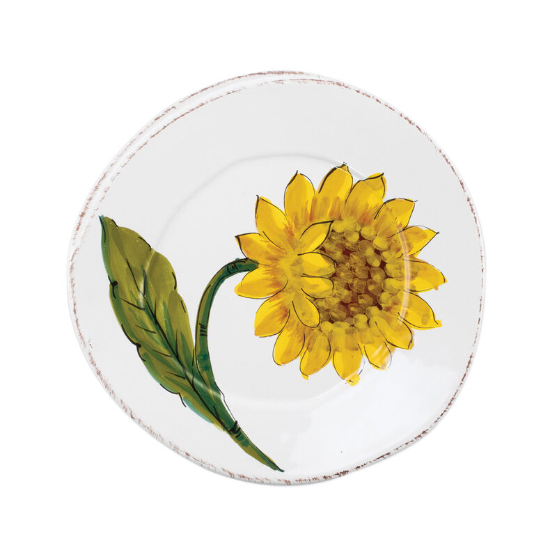 Vietri &quot;Lastra&quot; Sunflower Salad Plate image number 0