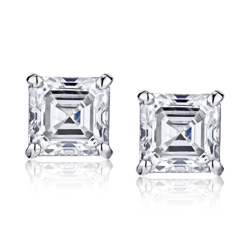 .95 ct. t.w. Diamond Stud Earrings in 14kt White Gold image number 0