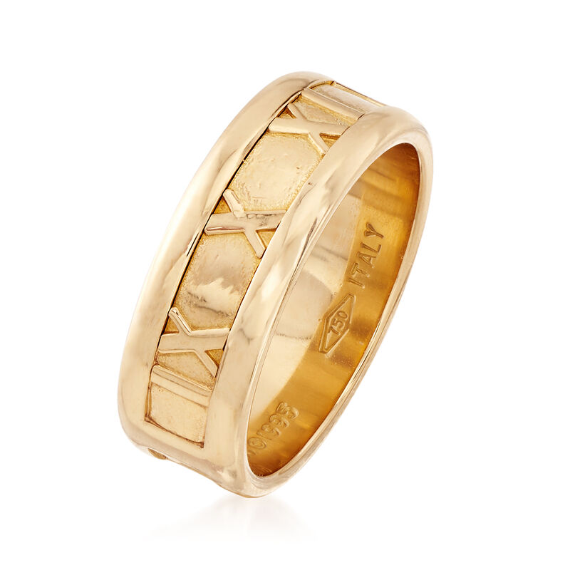 C. 1995 Vintage Tiffany Jewelry "Atlas" 18kt Yellow Gold Ring image number 2
