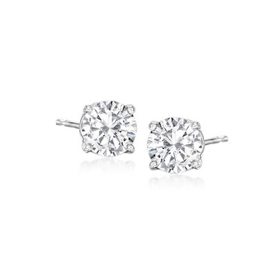 1.50 ct. t.w. Diamond Stud Earrings in Platinum