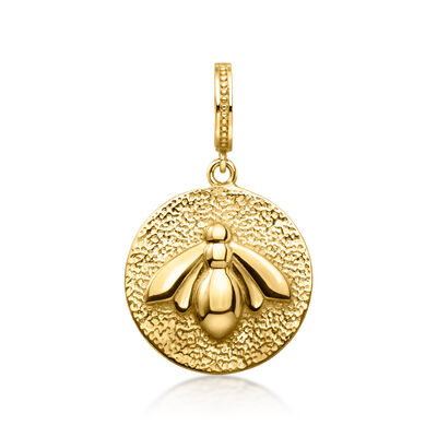 18kt Gold Over Sterling Bumblebee Charm