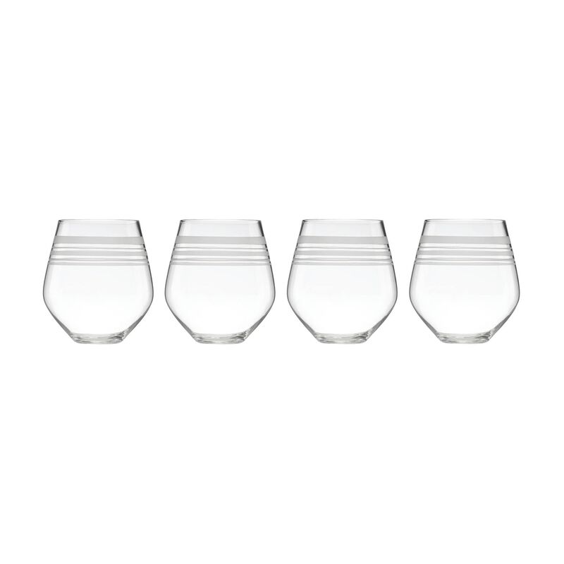 Kate Spade "Library Stripe" 4-pc. Crystal Barware Sets image number 0