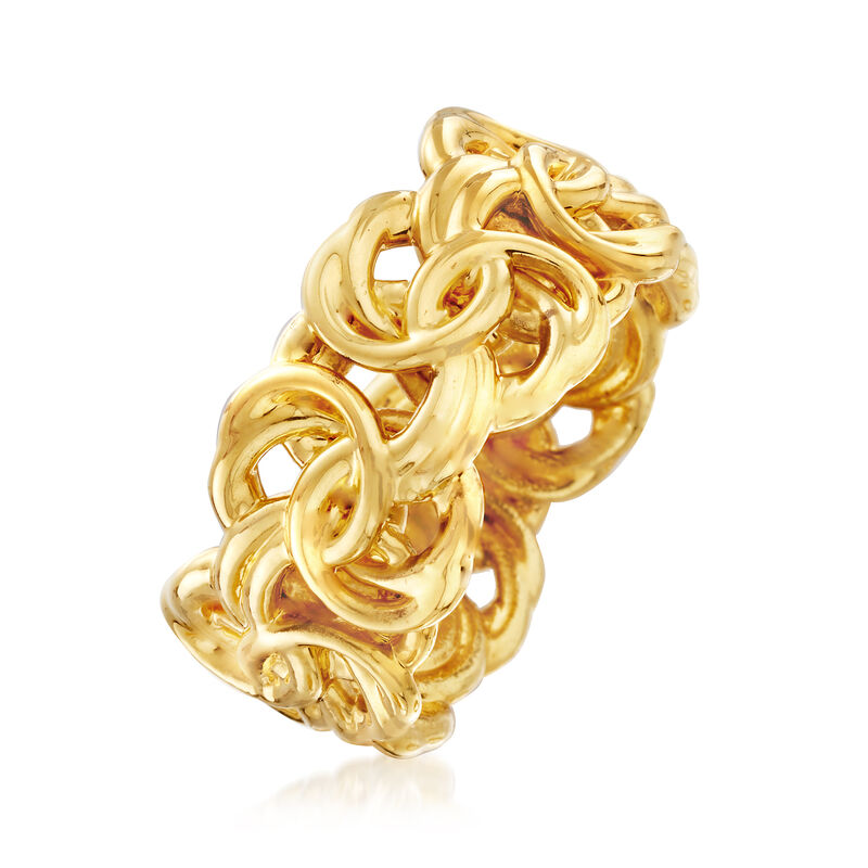 Italian Andiamo Byzantine Ring in 14kt Yellow Gold image number 2