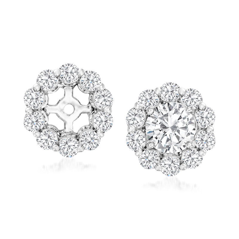 .75 ct. t.w. Diamond Earrings Jackets in 14kt White Gold  image number 0