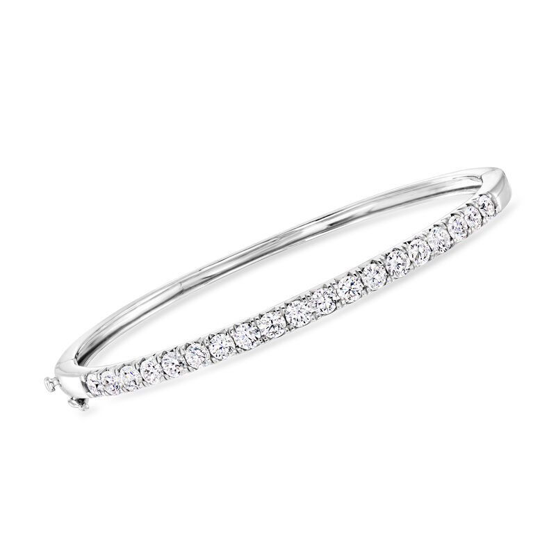 3.00 ct. t.w. Lab-Grown Diamond Bangle Bracelet in 14kt White Gold image number 0