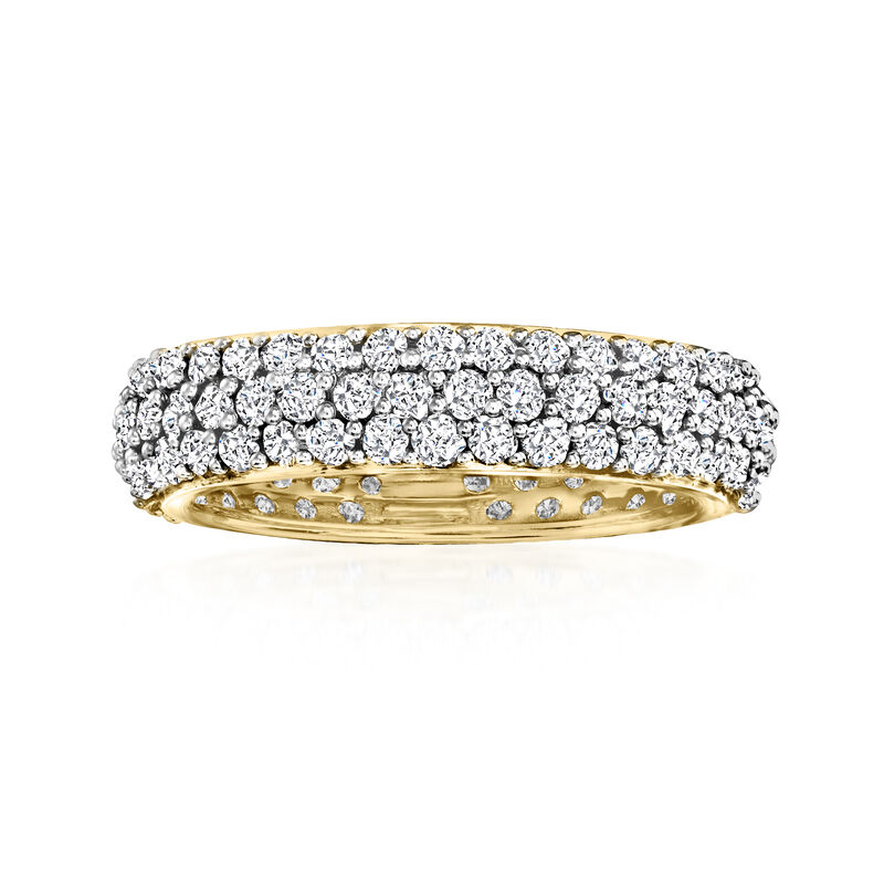 2.00 ct. t.w. Pave Diamond Eternity Band in 14kt Yellow Gold image number 0