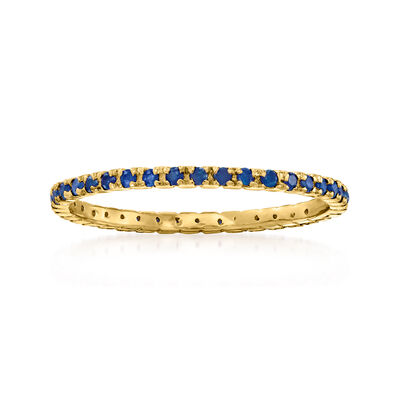 .33 ct. t.w. Sapphire Eternity Band in 14kt Yellow Gold