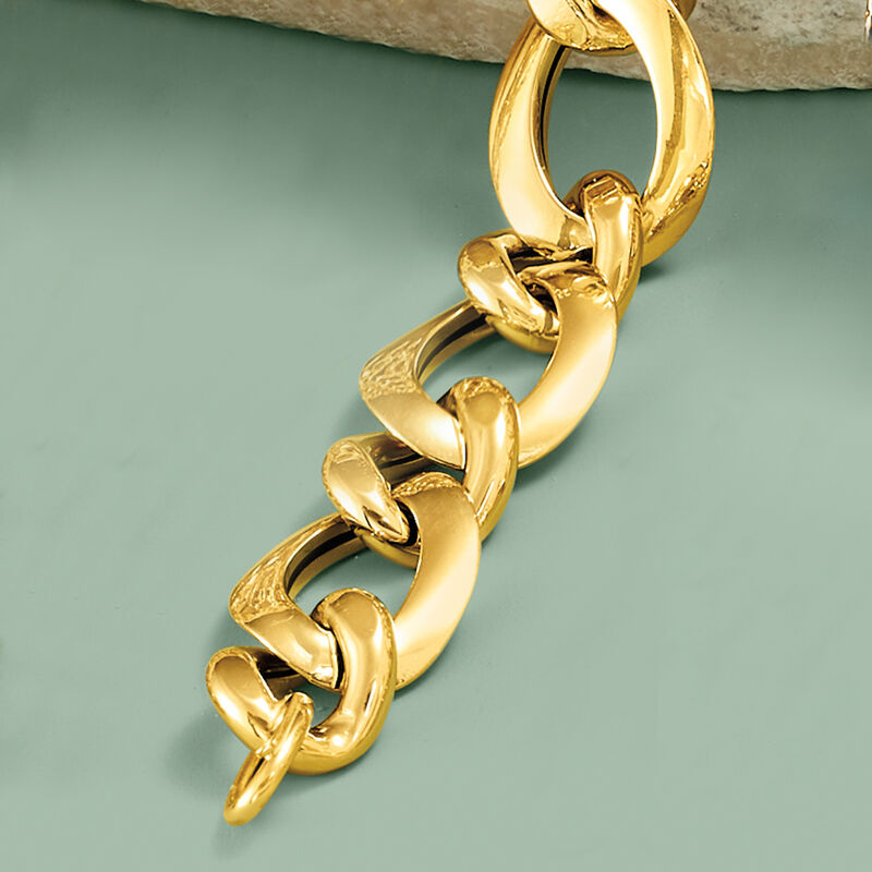 Italian 14kt Yellow Gold Link Bracelet image number 2