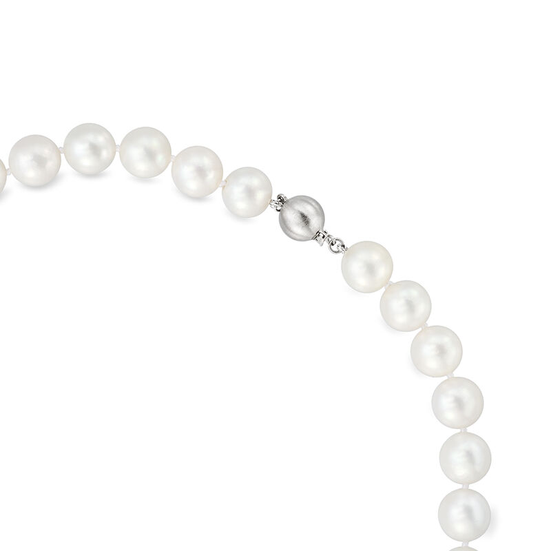 11-13mm Cultured South Sea Pearl Necklace with 14kt White Gold. 18&quot; image number 2