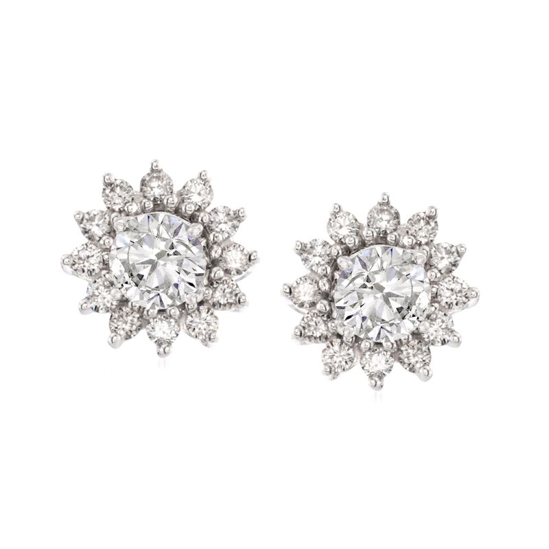 .50 ct. t.w. Diamond Earring Jackets in 14kt White Gold image number 3
