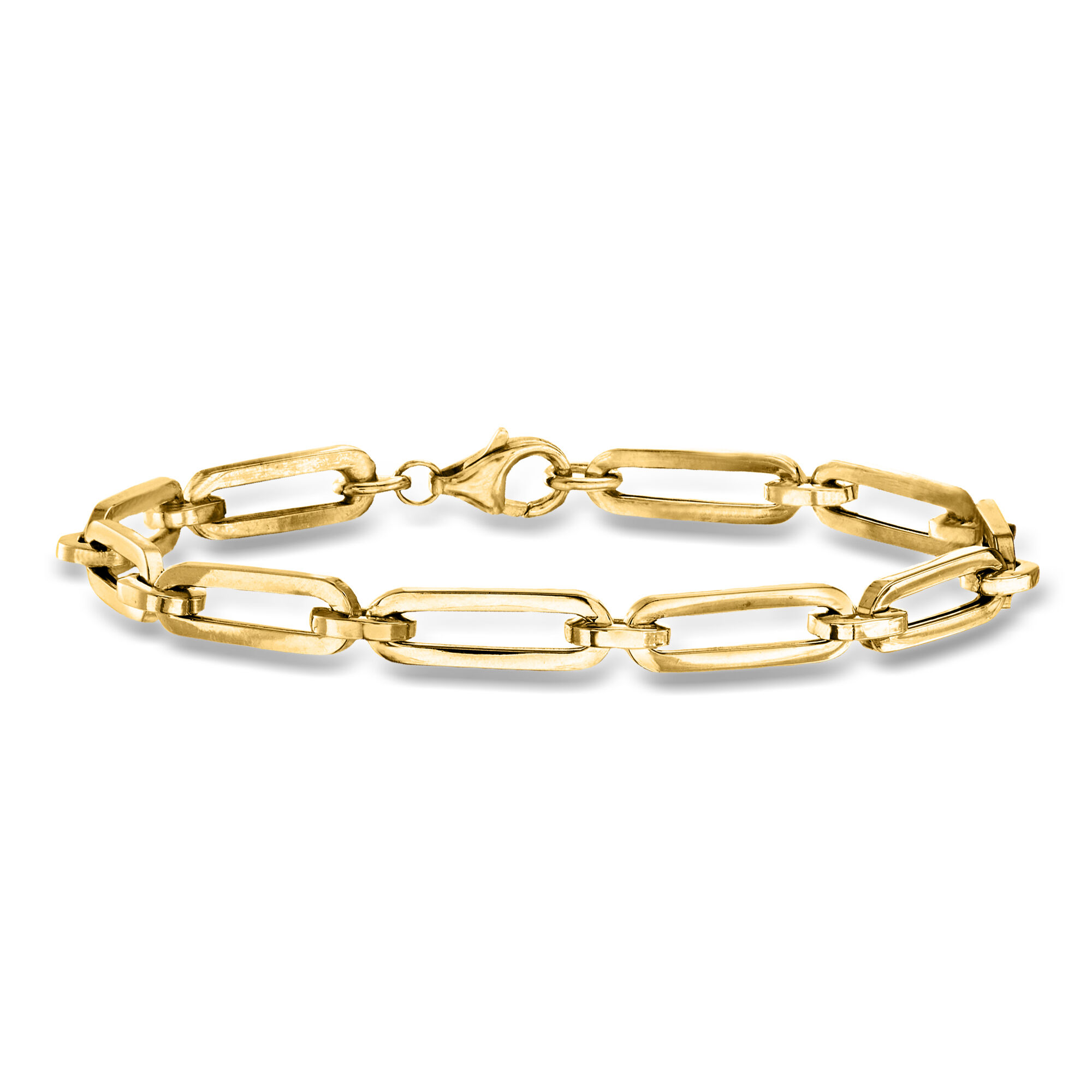 Italian 14kt Yellow Gold Paper Clip Link Bracelet | Ross Simons