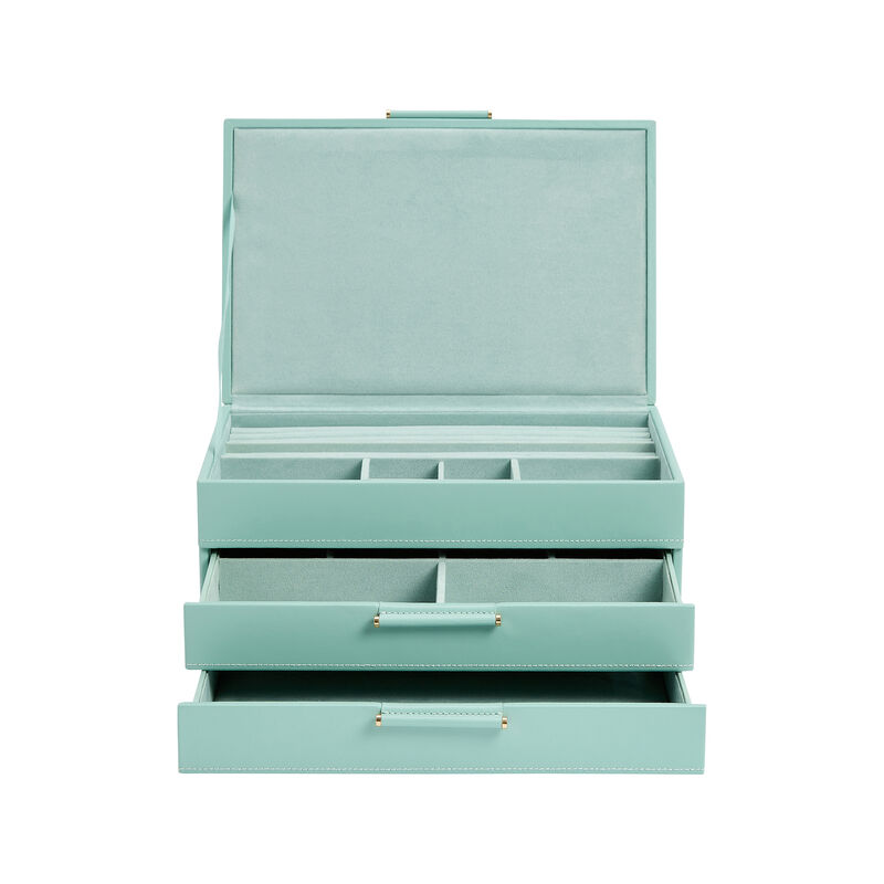 WOLF &quot;Sophia&quot; Jade Leather Jewelry Box image number 5