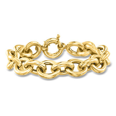 Italian 18kt Yellow Gold Cable-Chain Bracelet