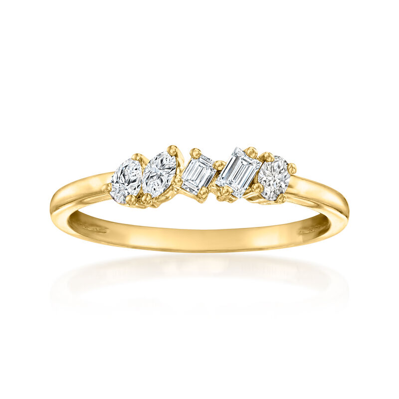 .25 ct. t.w. Multi-Shaped Lab-Grown Diamond Ring in 18kt Gold Vermeil image number 0