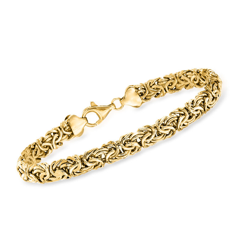18kt Gold Over Sterling Byzantine Bracelet image number 0