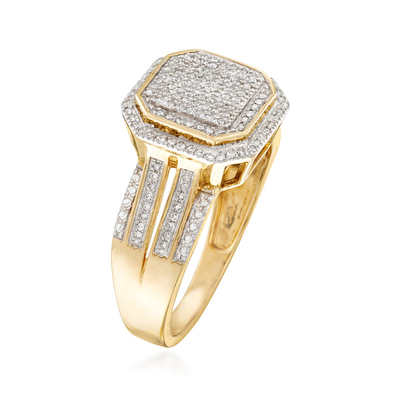.20 ct. t.w. Pave Diamond Ring in 14kt Yellow Gold image number 2