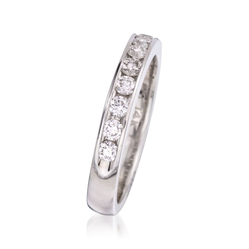 .50 ct. t.w. Diamond Wedding Ring in 14kt White Gold image number 2