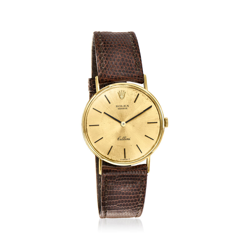 C. 1980 Vintage Rolex "Cellini" Men's 18kt Yellow Gold Watch image number 0