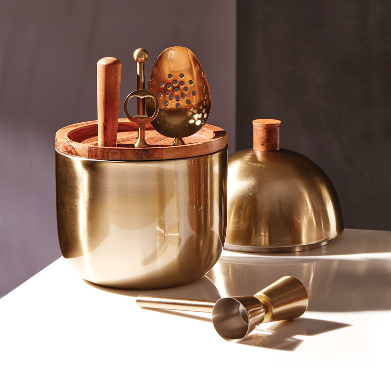 Lenox &quot;Cocktail Party&quot; 5-pc. Gold-Plated Stainless Steel Bar Tool Set image number 5