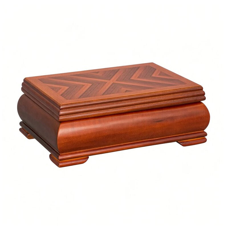 Mele & Co. &quot;Carmen&quot; Walnut-Finish Wooden Jewelry Box image number 1