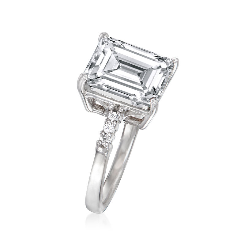 5.35 ct. t.w. White Topaz Ring in Sterling Silver image number 2