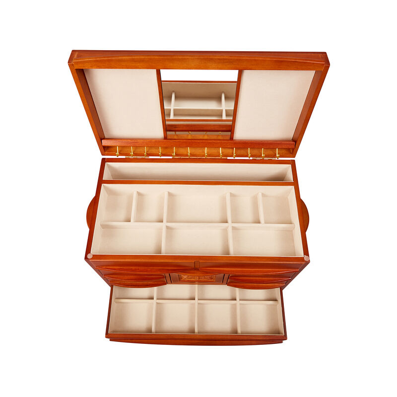 Mele & Co. "Empress" Walnut-Finish Wooden Jewelry Box image number 3