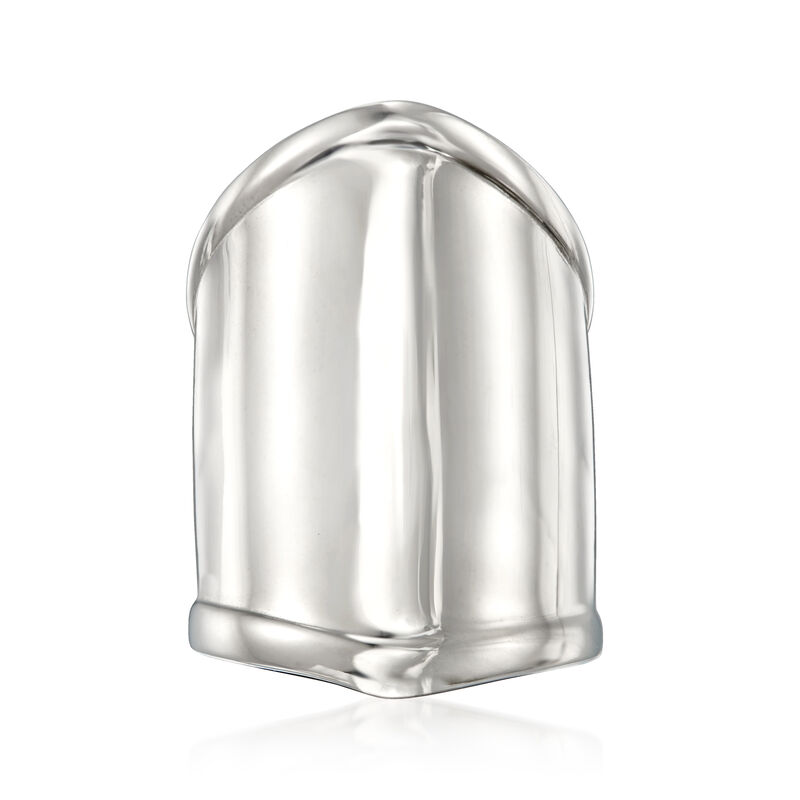 Sterling Silver Wide Polished Ring image number 0
