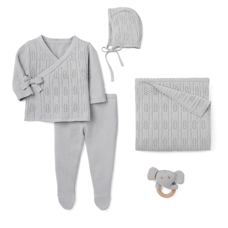 Elegant Baby &quot;Coming Home&quot; 5-pc. Gray Newborn Set image number 0