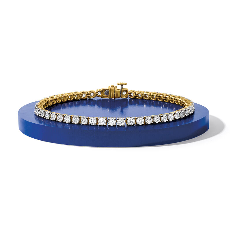 5.00 ct. t.w. Diamond Tennis Bracelet in 14kt Yellow Gold image number 4