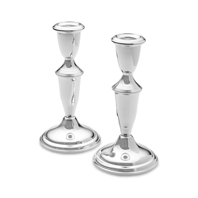 Empire Set of 2 Sterling Silver Candlestick Holders image number 0