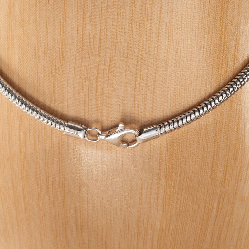 3mm Sterling Silver Snake-Chain Necklace image number 3