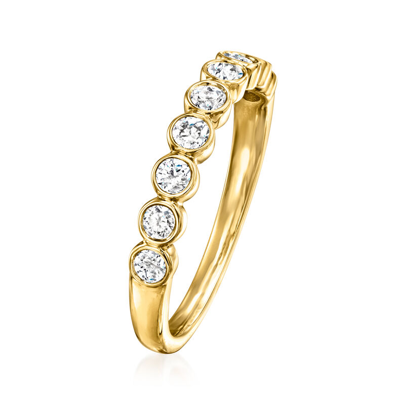 .50 ct. t.w. Bezel-Set Diamond Ring in 18kt Yellow Gold image number 2