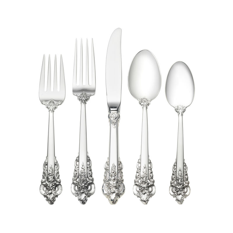 Wallace "Grande Baroque" 66-pc. Service for 12 Sterling Silver Place Setting image number 1
