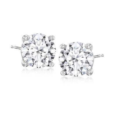 4.00 ct. t.w. Lab-Grown Diamond Stud Earrings in 14kt White Gold