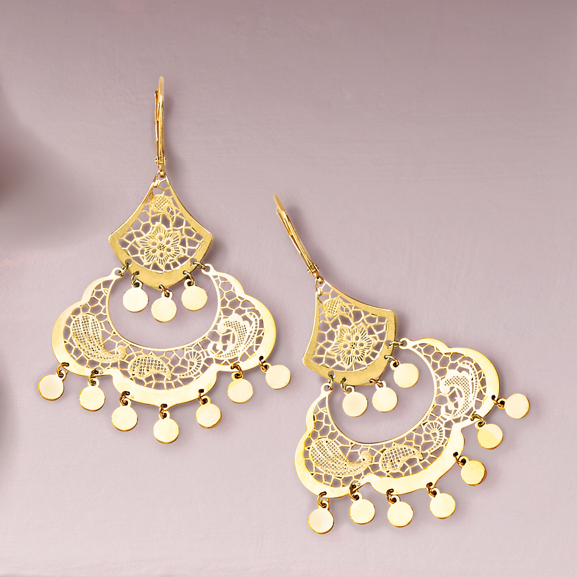 Ross simons 14kt gold earrings hot sale
