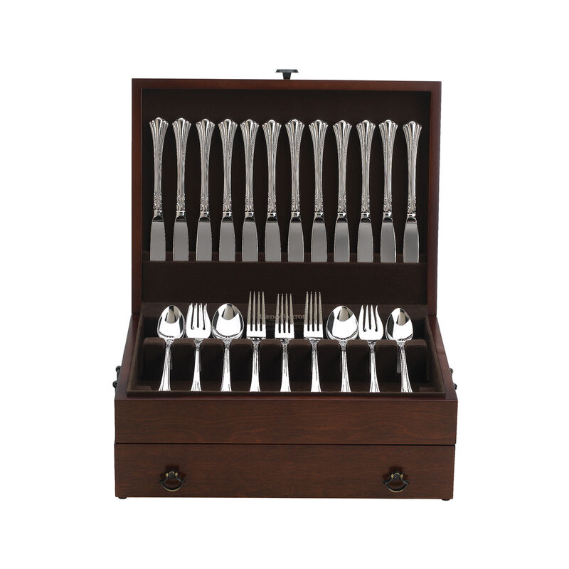 Reed & Barton &quot;Bristol&quot; Cherry Flatware Chest  image number 0