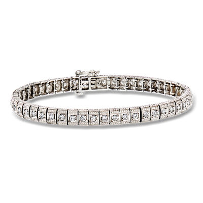 C. 1990 Vintage 2.00 ct. t.w. Diamond Bracelet in 14kt White Gold