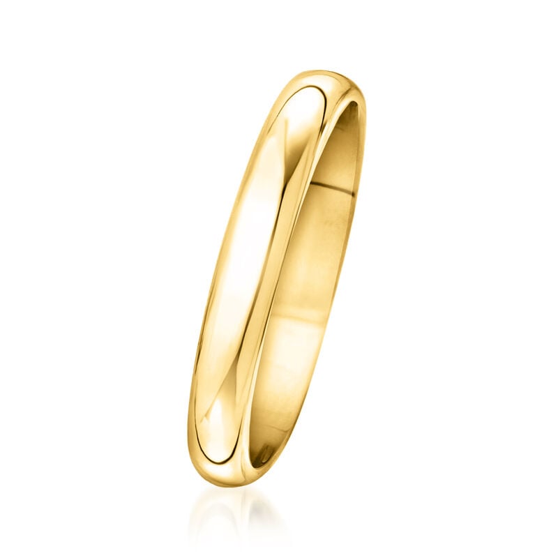 Women's 3mm 14kt Yellow Gold Band image number 2