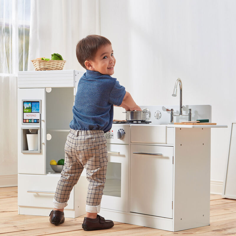 Child's Little Chef Chelsea Modern Play Kitchen in White image number 1