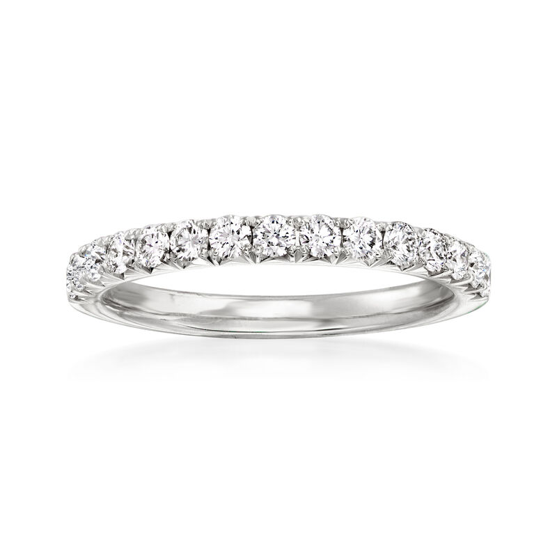 Henri Daussi .45 ct. t.w. Diamond Wedding Ring in 14kt White Gold image number 0