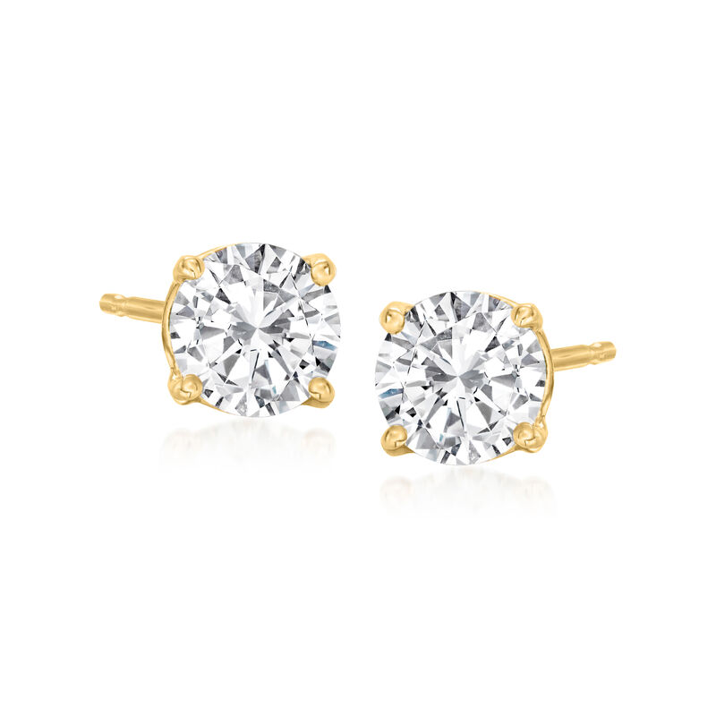 1.00 ct. t.w. Diamond Stud Earrings in 14kt Yellow Gold image number 0