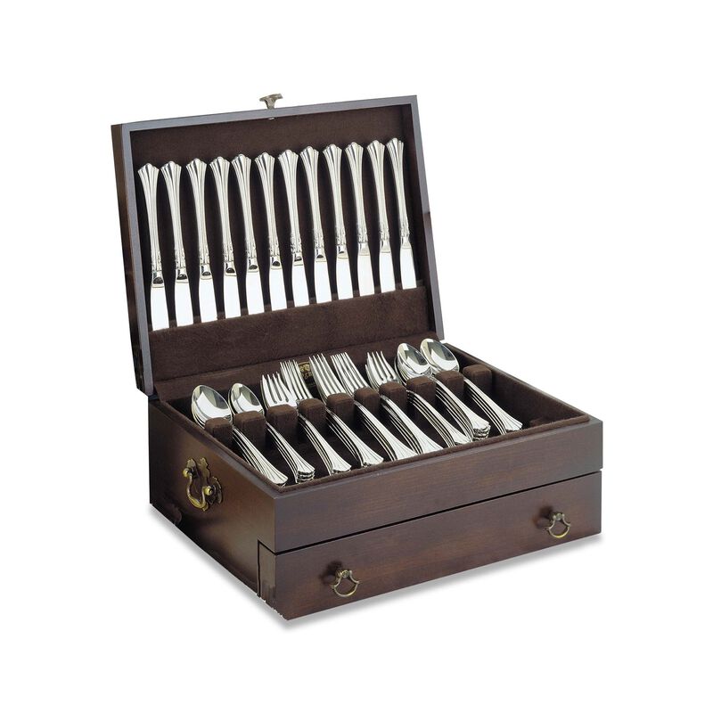 Reed & Barton "Bristol" Mahogany Flatware Chest image number 0